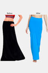 Zivame All Day Seamless Slit Mermaid Saree Shapewear - Navy Blue — thumbnail 8